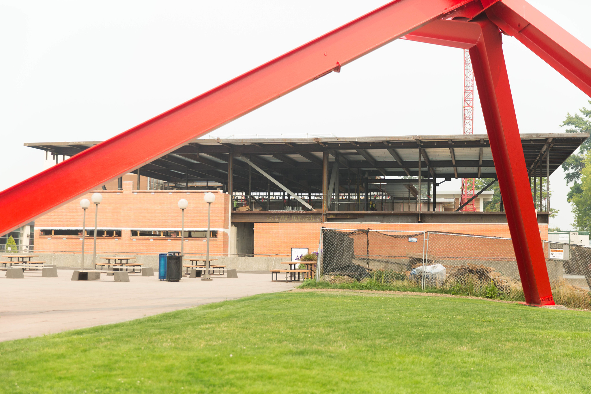 Photo of giant red sculpture on WWU Campus - Link to Facilities Maintenance