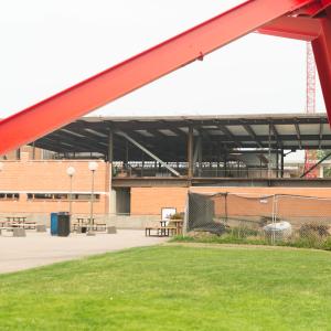 Photo of giant red sculpture on WWU Campus - Link to Facilities Maintenance